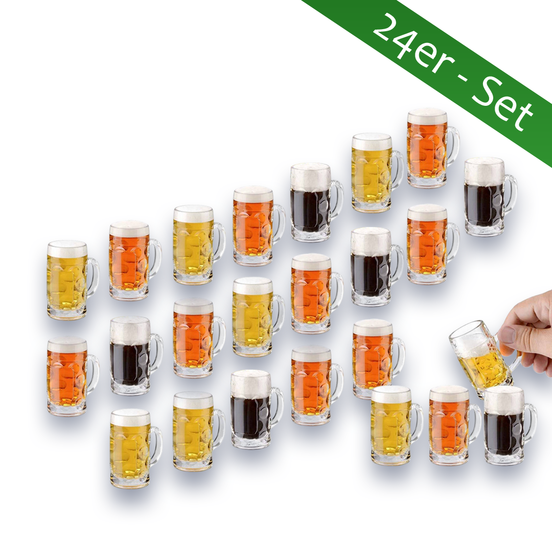 Schnapsglas Mini-Bierkrug Partygag Wodka Junggesellenenabschied Don 24er Set 40ml