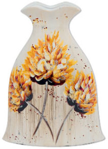 Vase "Hortensie" länglich, Höhe ca. 25cm