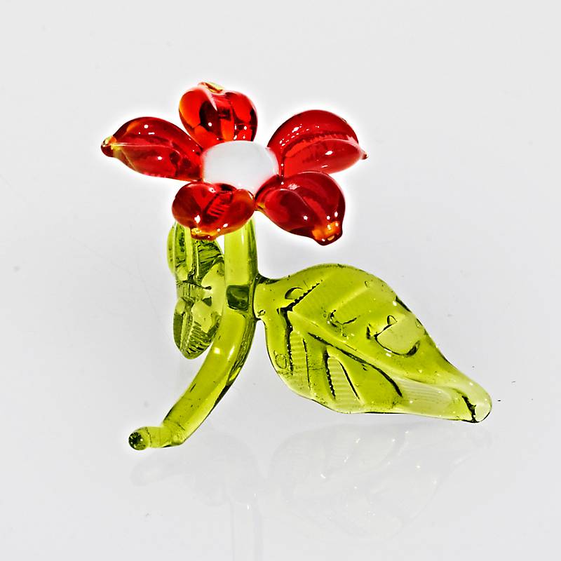Margarete Mini Plus 4-5cm Glas Blüten Figur Kunstblumen Dekoration Geschenk
