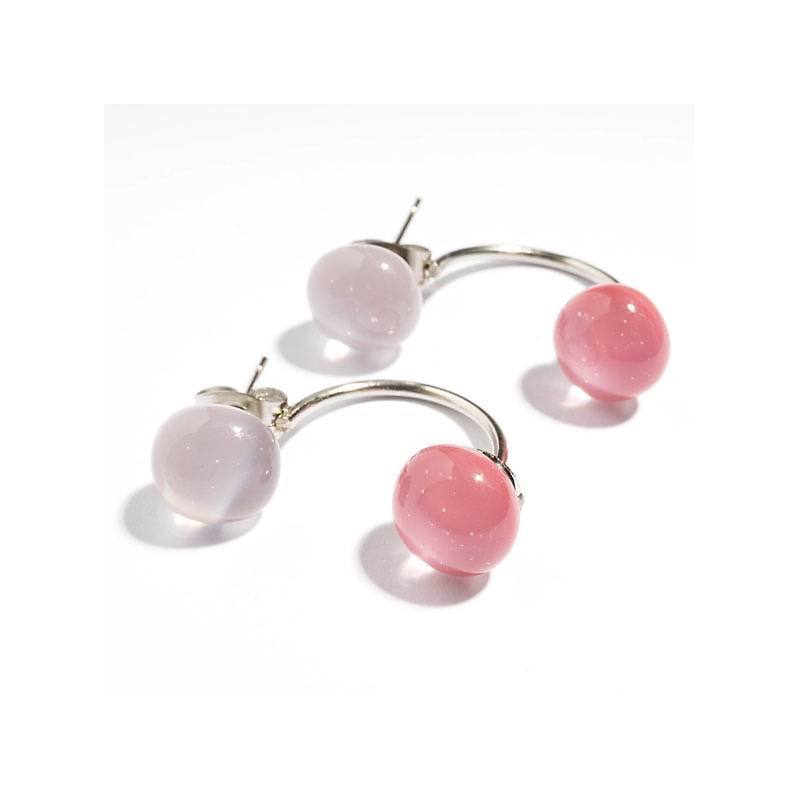 Ohrstecker mit 2 Glassteinen Fresh Opal