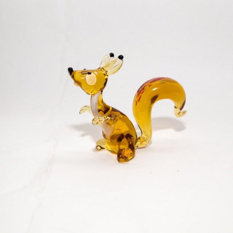 Eichhörnchen Medium 6-15cm Glas Figuren Sammeln Vitrine Miniatur Waldtier