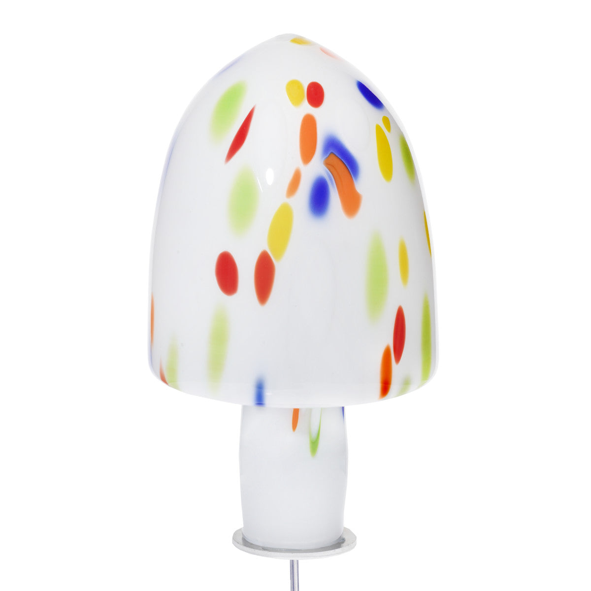 Glas-Hut-Pilz 25cm Gartenflair inkl. Stab