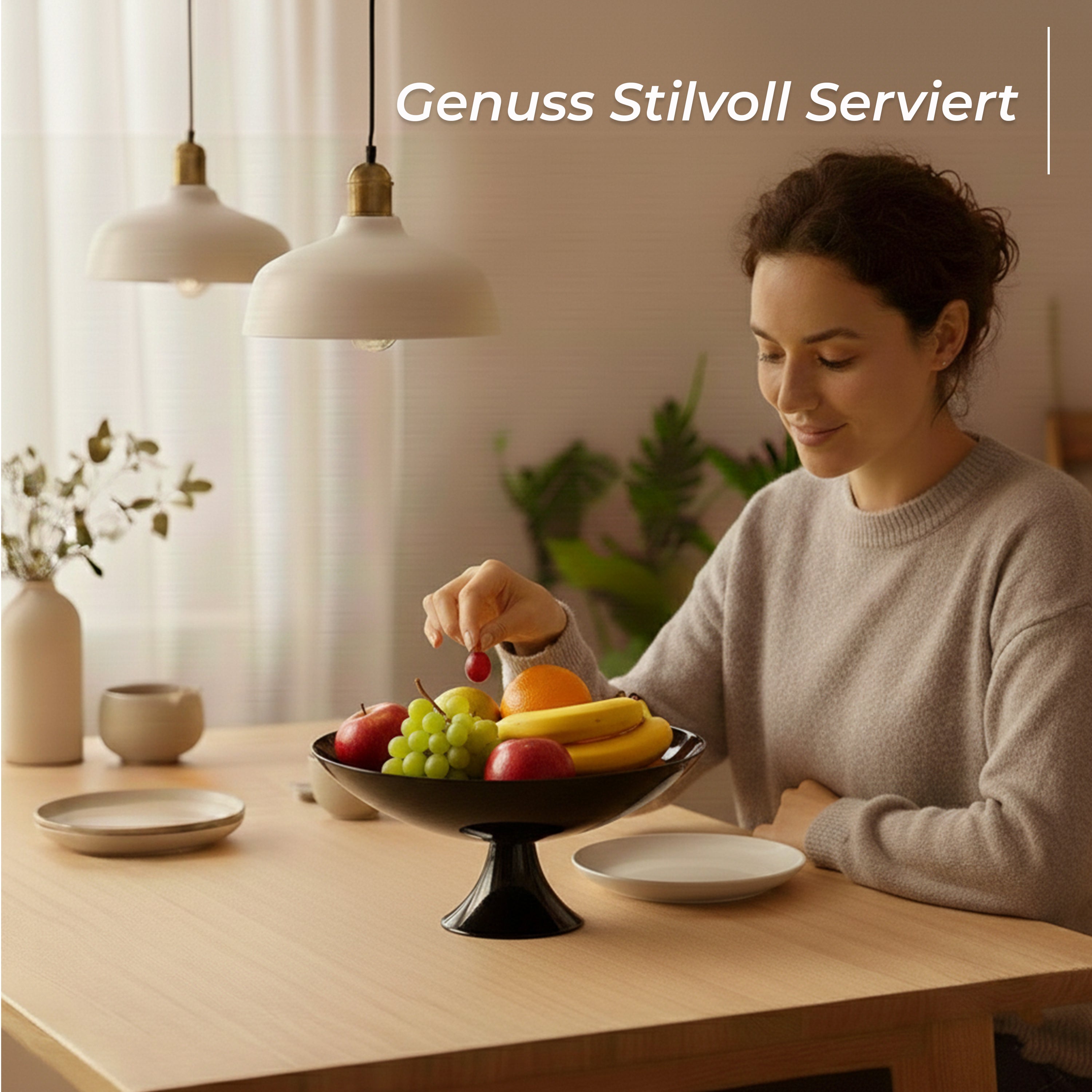 Schale auf Fuß "Night" (32,5cm)