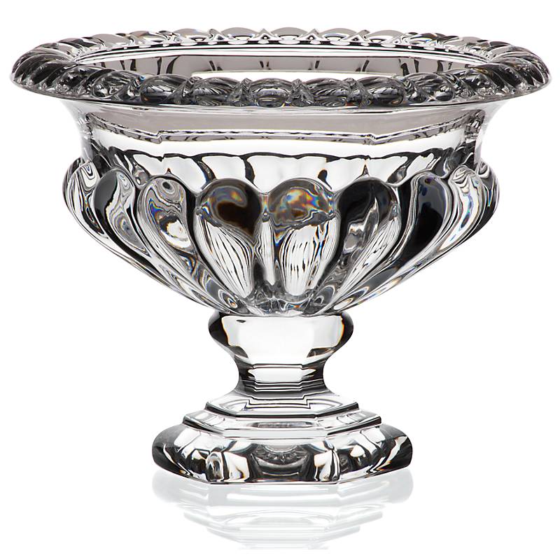 Schale auf Fuß Regency 20cm, Transparent, aus Bleikristall