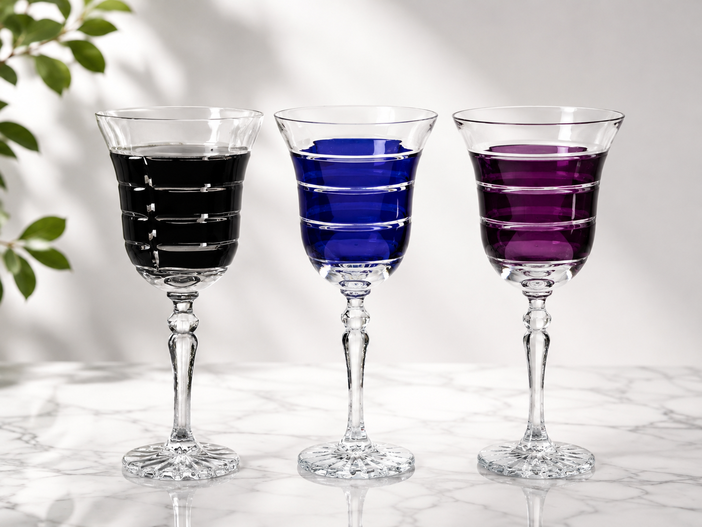 Weinglas Weinkelch Handgeschliffen Kristall Glas 240 ml