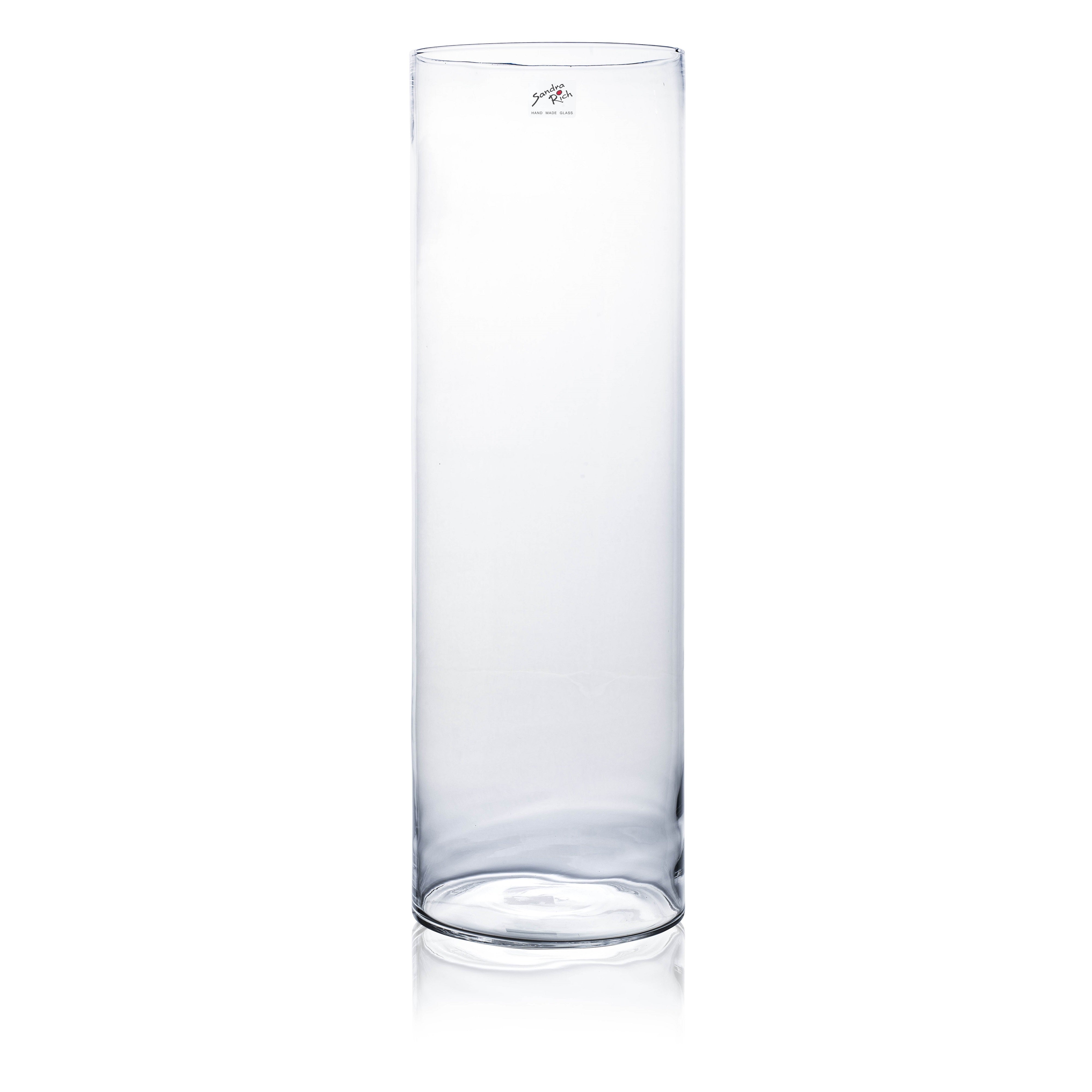 Glas Dekovase Zylinder (60cm)