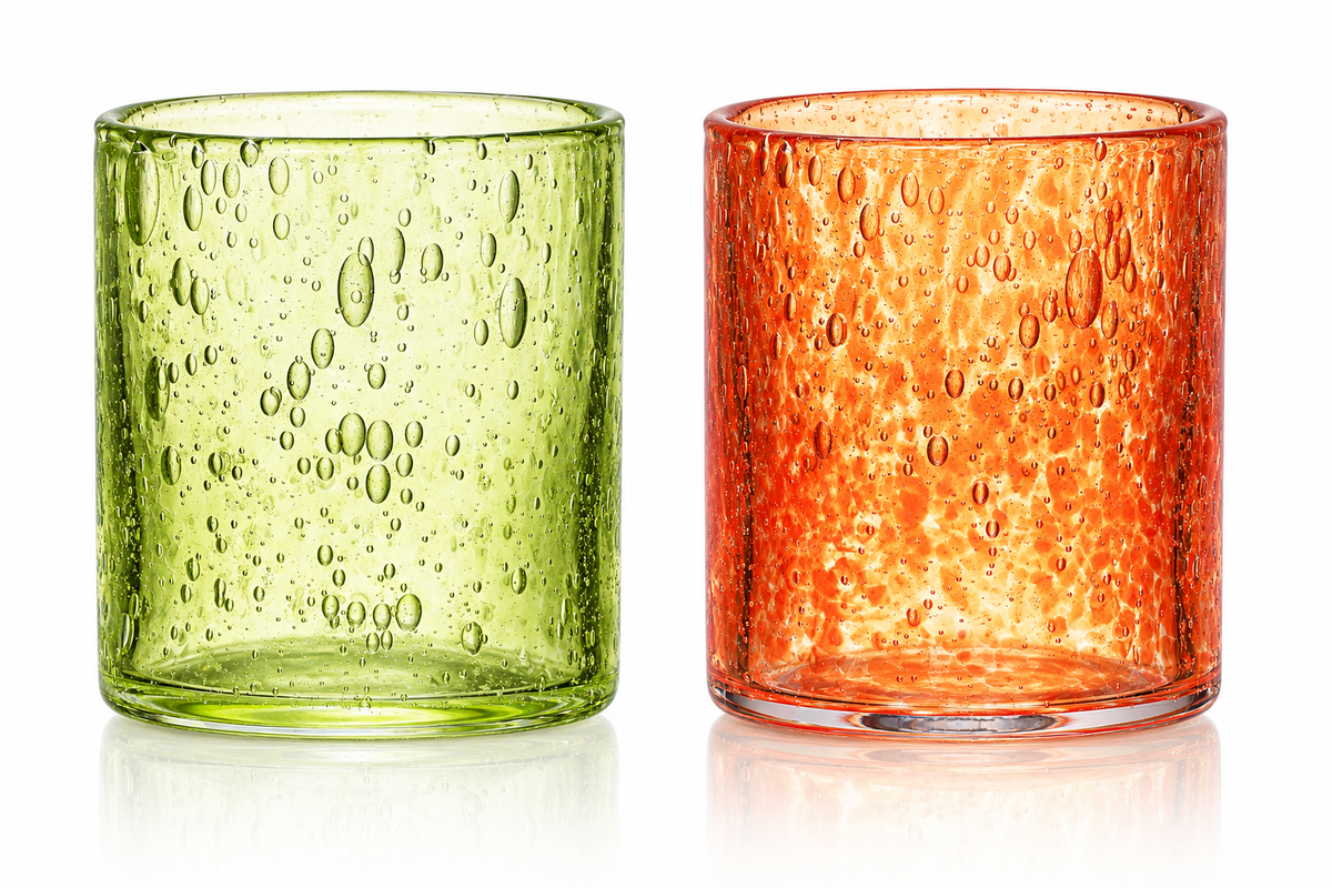 Trinkglas Broc 350ml mundgeblasen farbig Becherglas Handmade