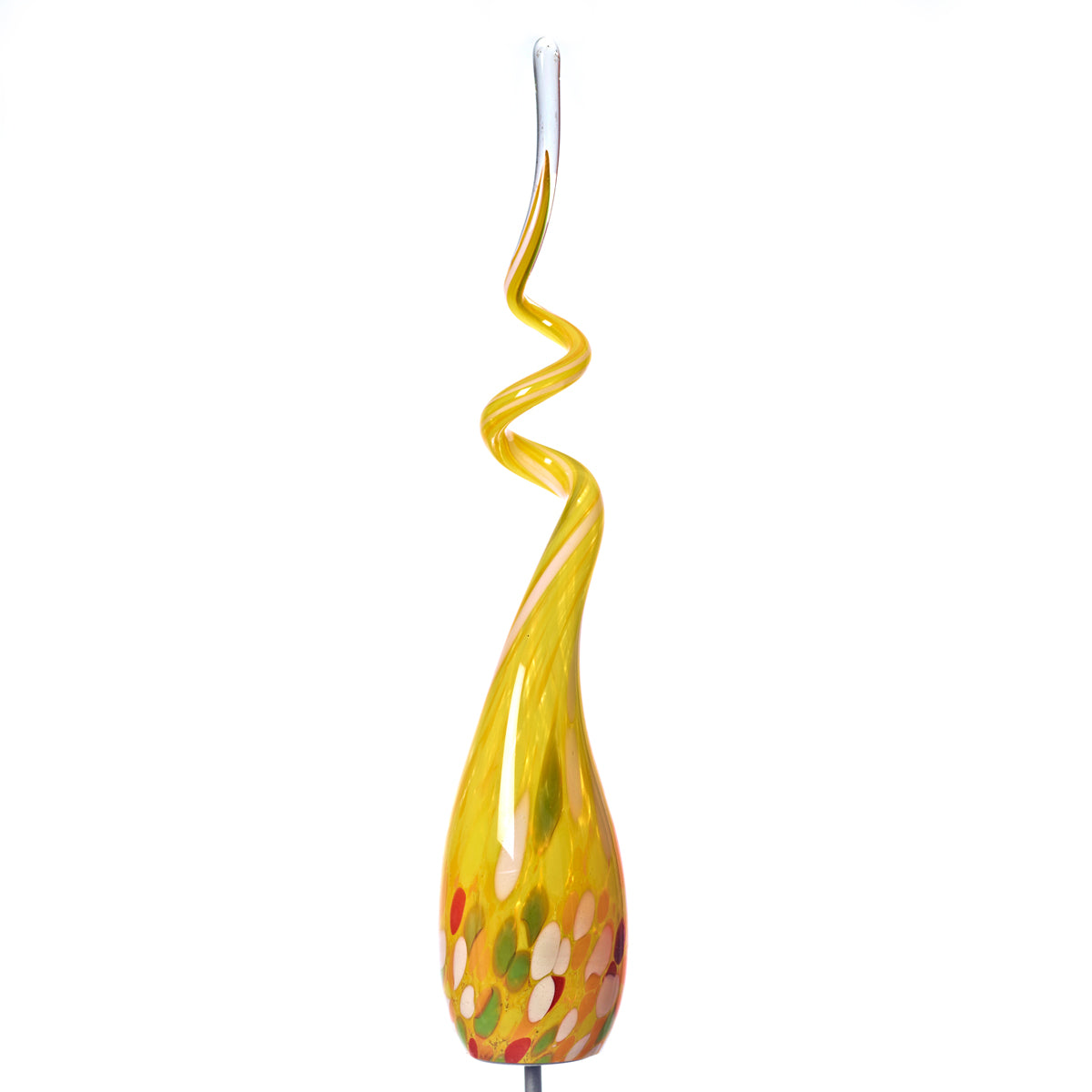 Gartenskulptur Glasflamme ca. 50cm inkl. Stab