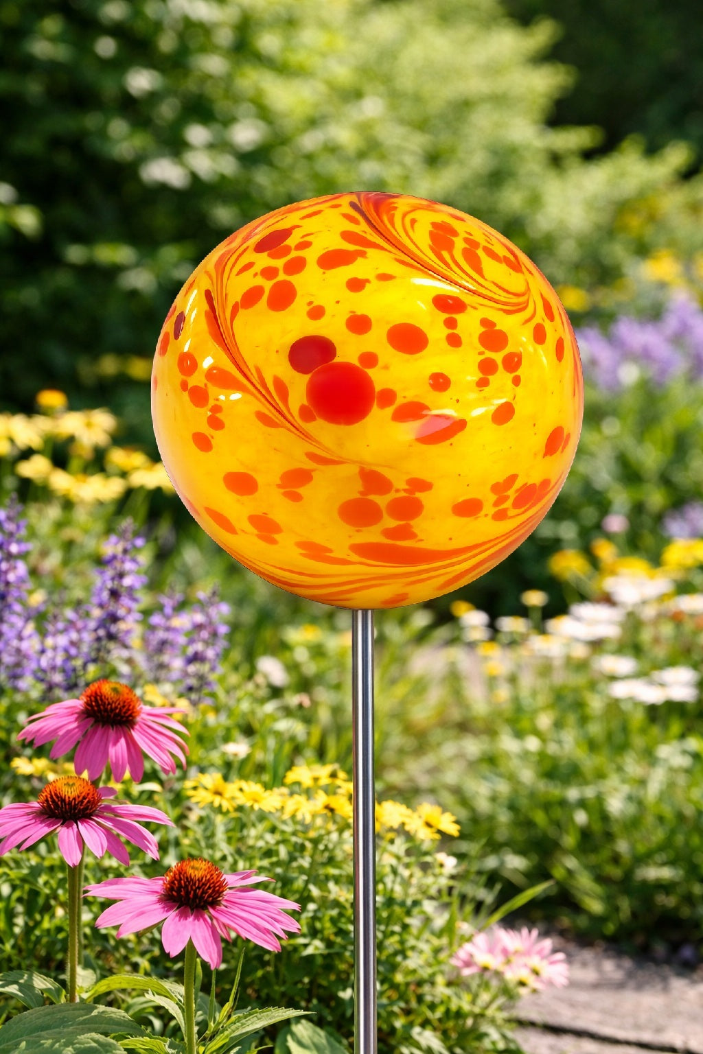 Gartenkugel Bodenkugel 20 cm inkl. Stab