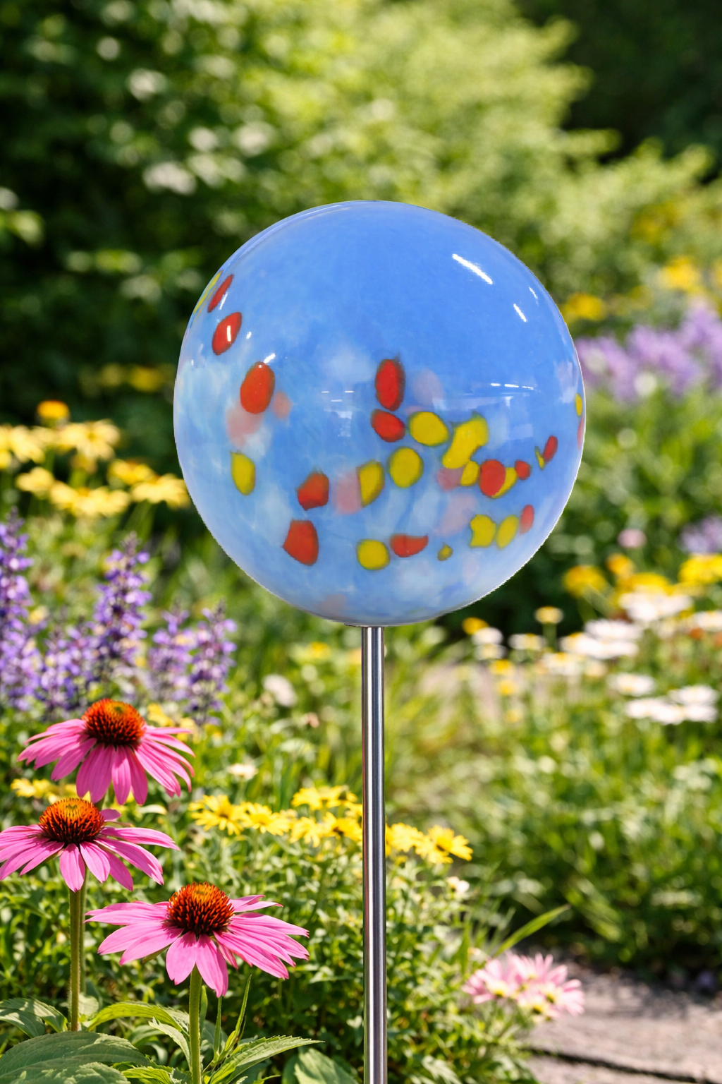 Gartenkugel Bodenkugel 20 cm inkl. Stab