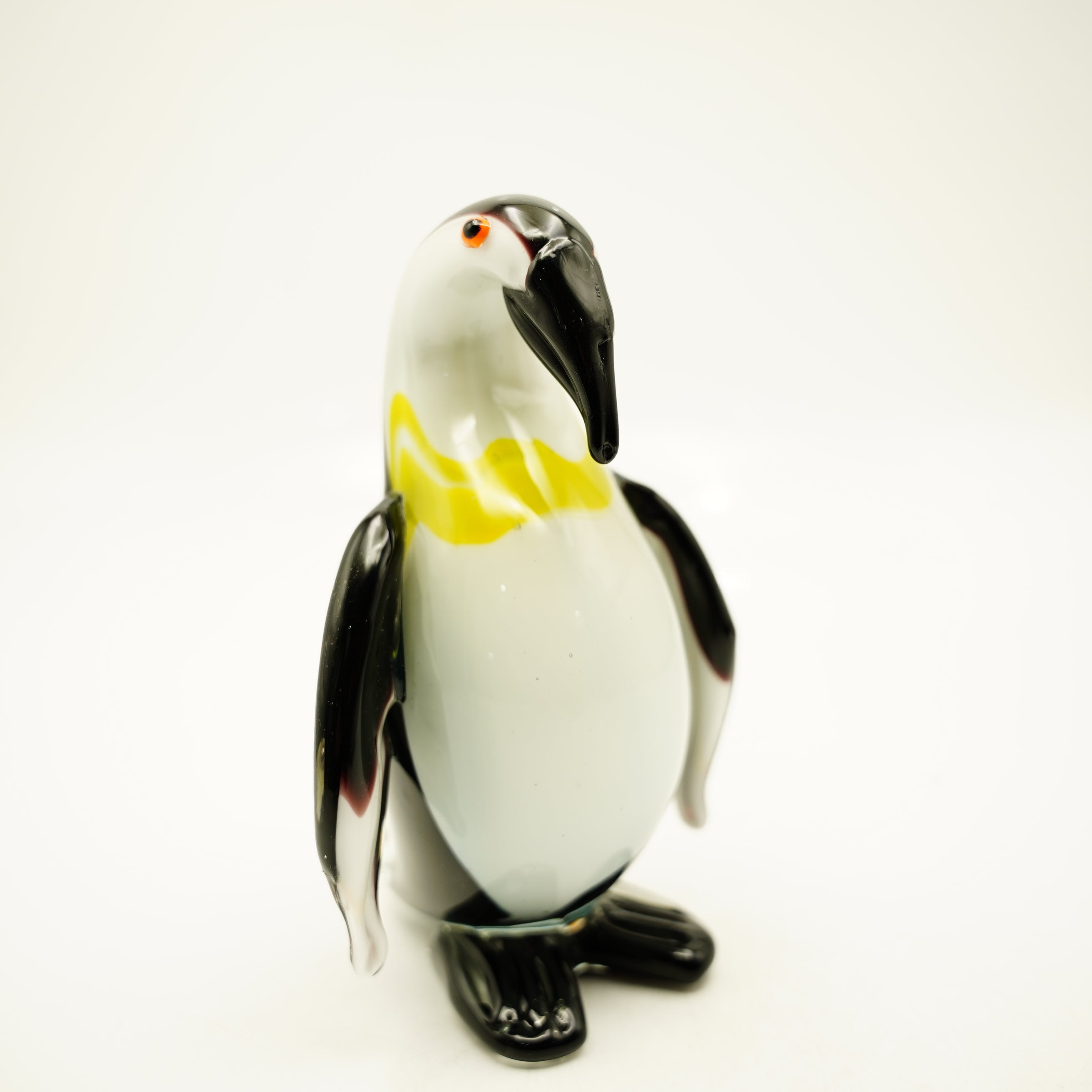 Glasfigur Pinguin Höhe ca. 18cm Handarbeit