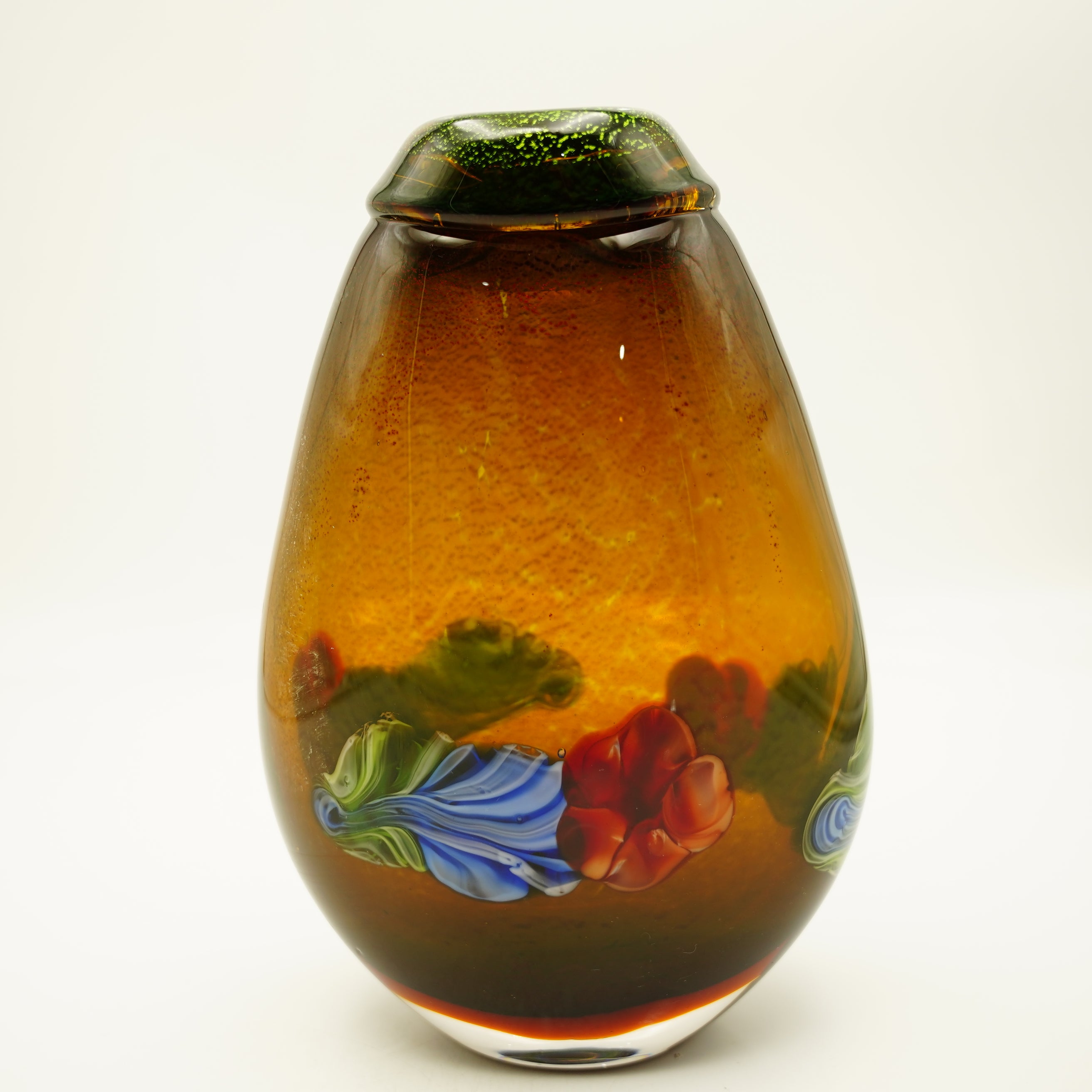 Vase Murano-Stil Lea Höhe ca. 28cm Bunt Handarbeit