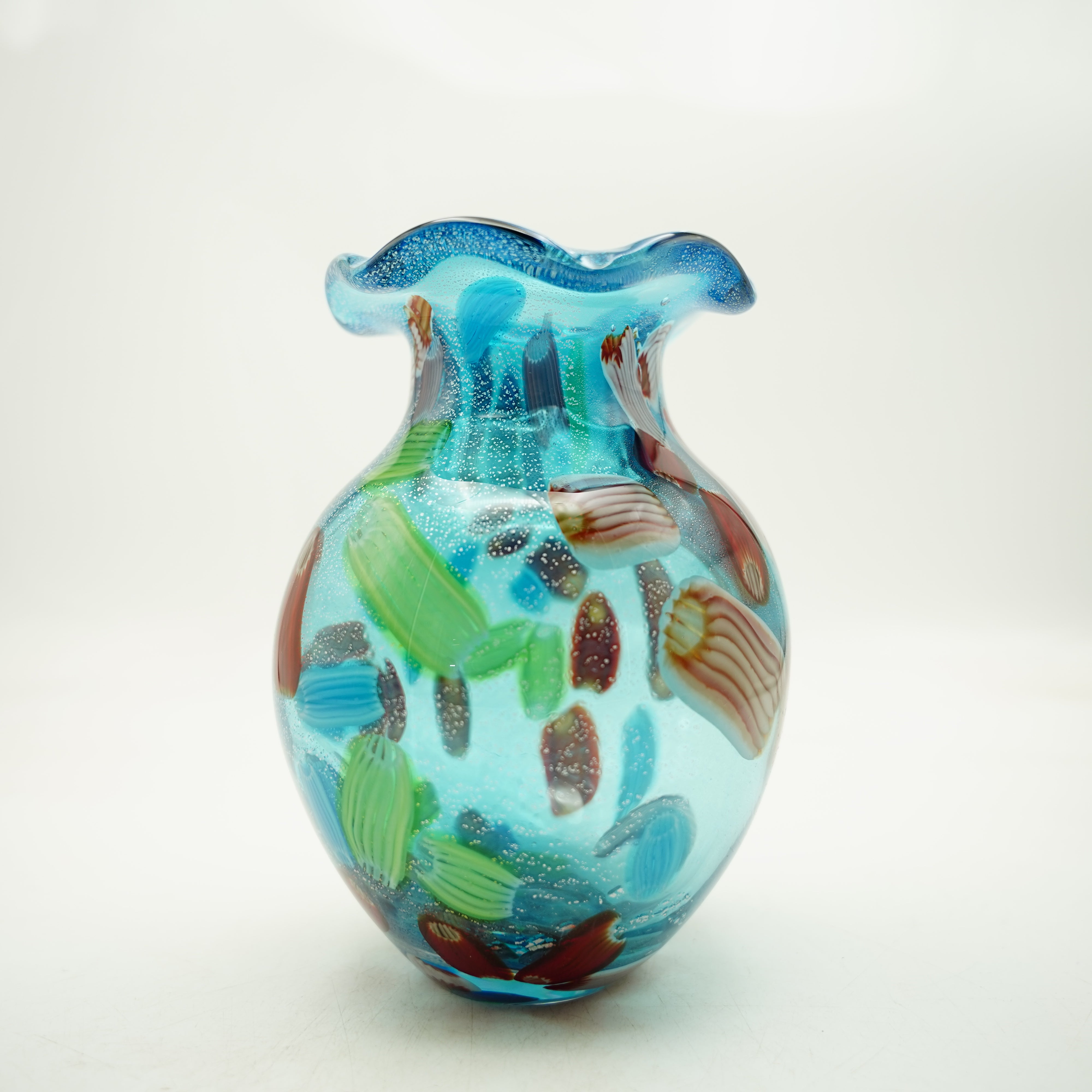 Vase Murano-Stil Amanda Höhe ca. 22,5cm Handarbeit