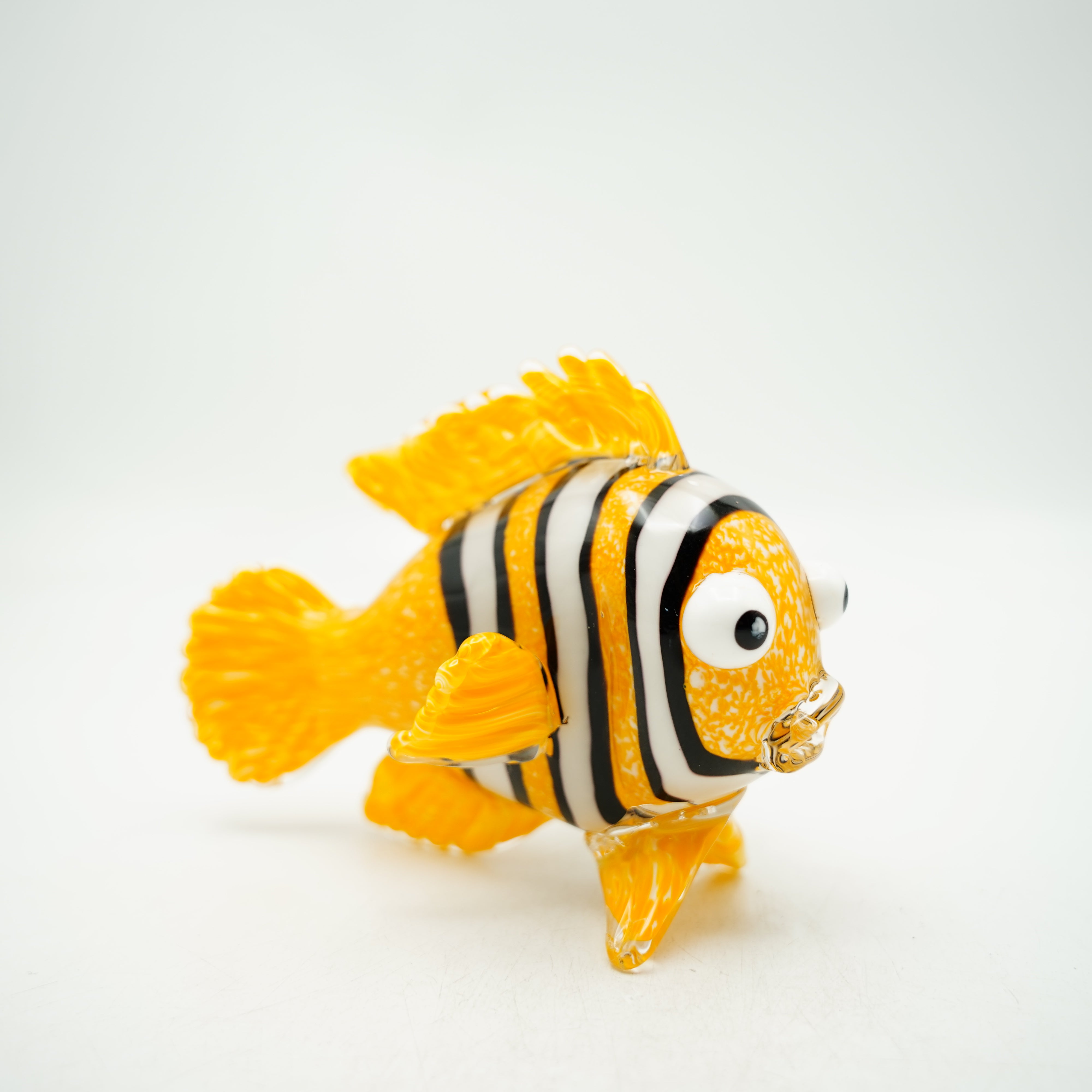 Glasfigur Fisch Nemo Höhe ca. 13cm Handarbeit