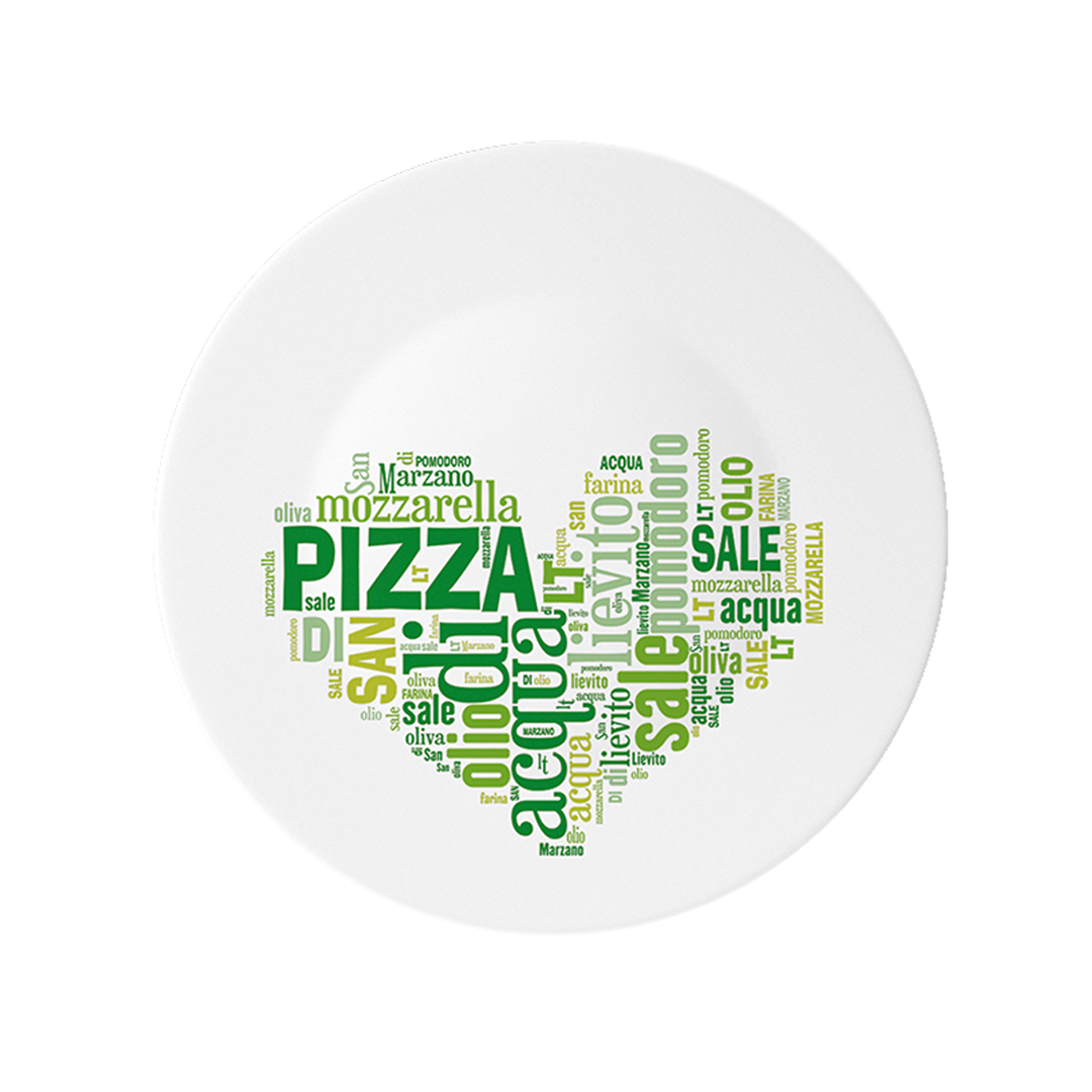 Pizzateller 33cm Grün 2er Set