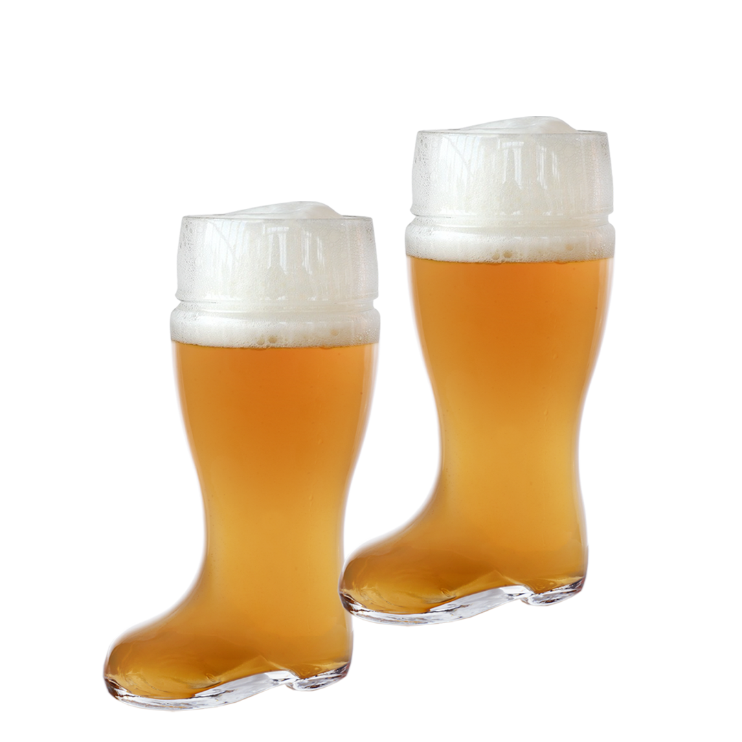 Bierglas Stiefel Bamberg 1 Liter, 2er Set
