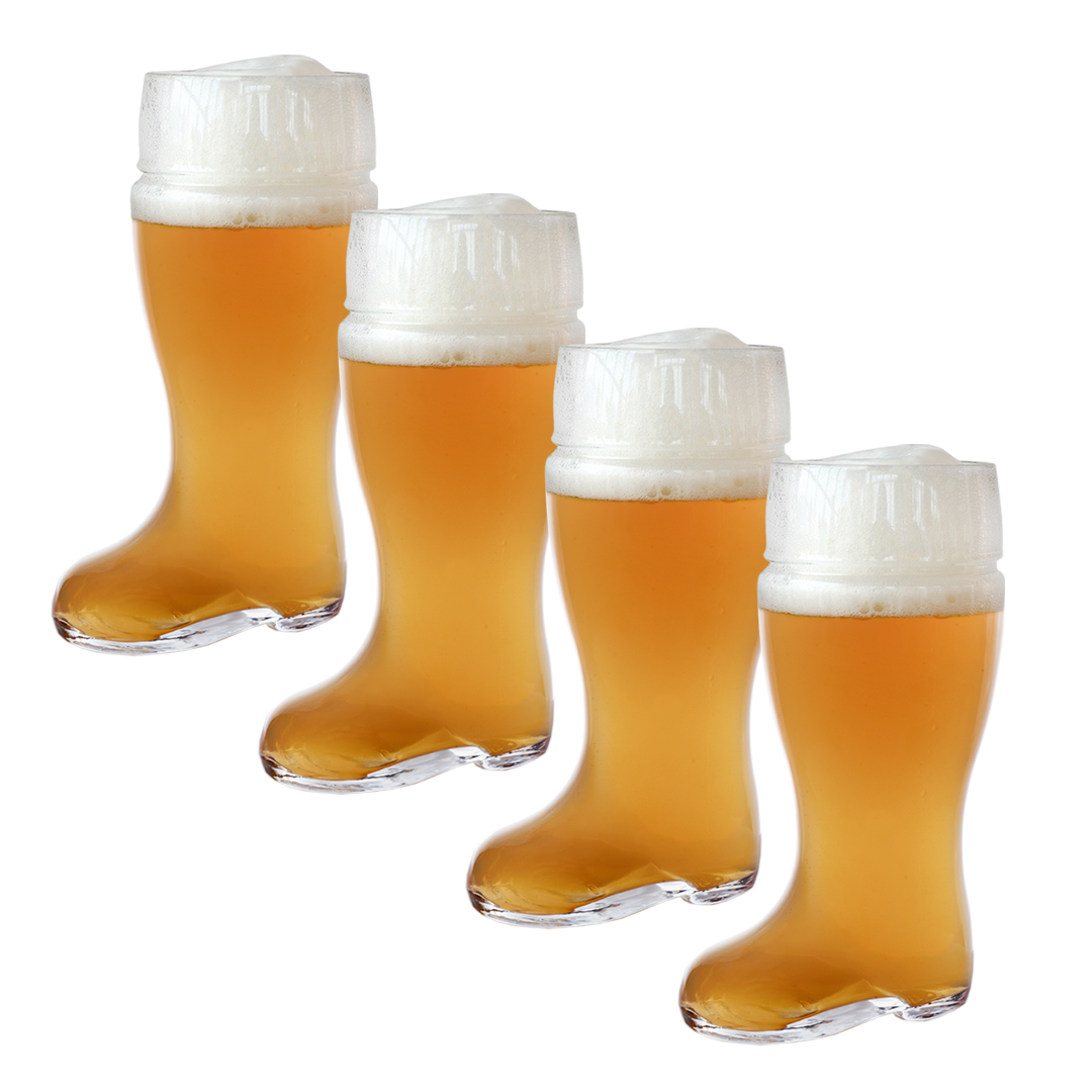 Bierglas Stiefel Bamberg 1 Liter, 4er Set