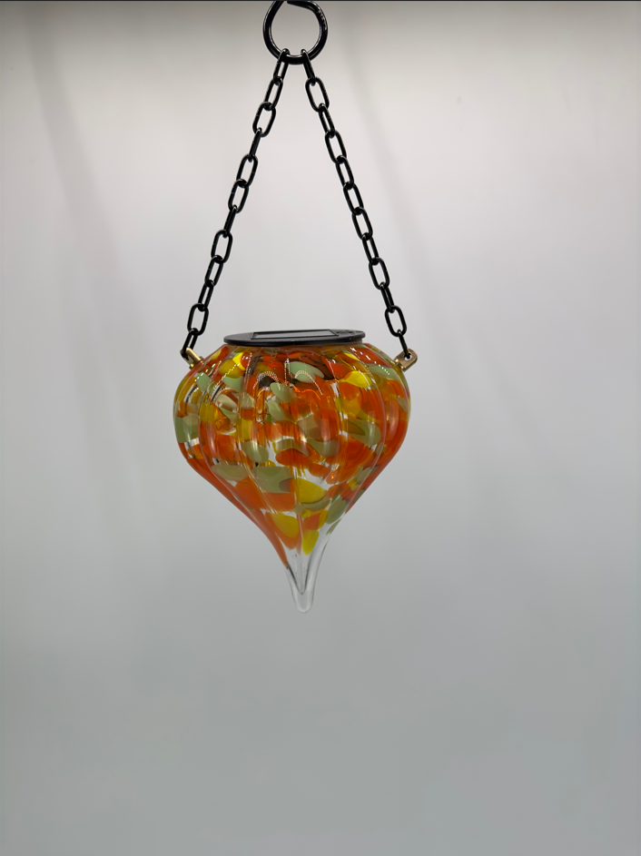 Glas Gartenkegel Blumenkegel Höhe ca. 35cm Bunt Handarbeit