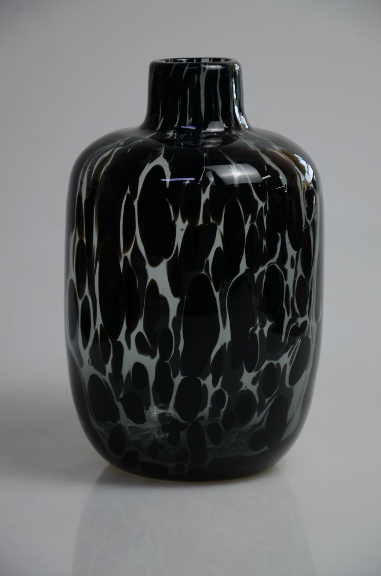 Vase-Blumenvase Modern , Schwarz/Transparent