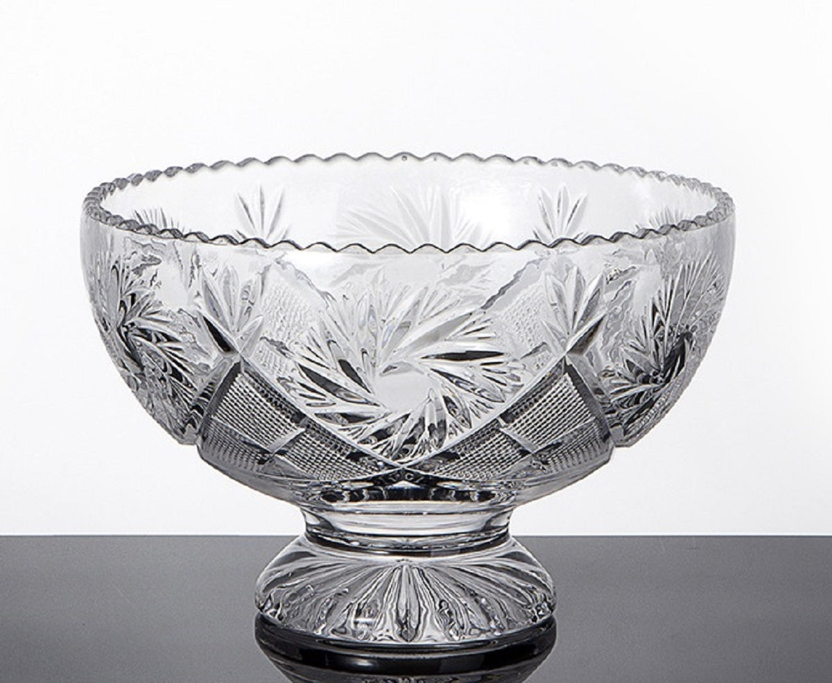 Glasschale Schleuderstern Durchmesser ca. 16cm, mit Fuß