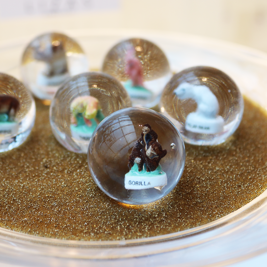 Murmeln mit Tierfiguren (30mm)