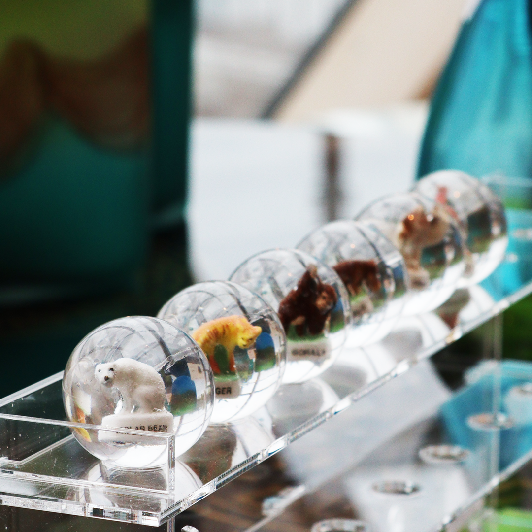 Murmeln mit Tierfiguren (30mm)