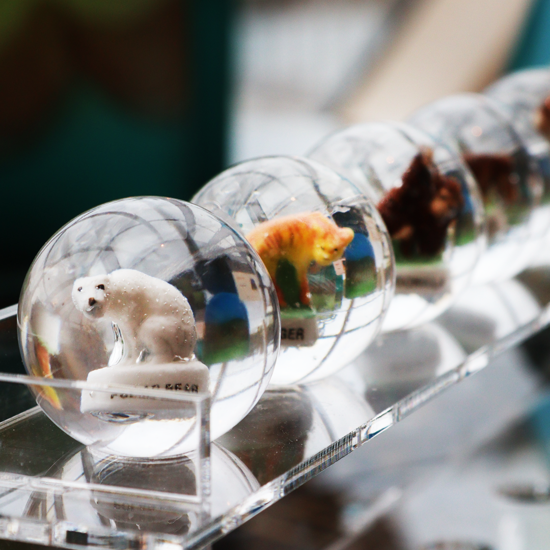 Murmeln mit Tierfiguren (30mm)