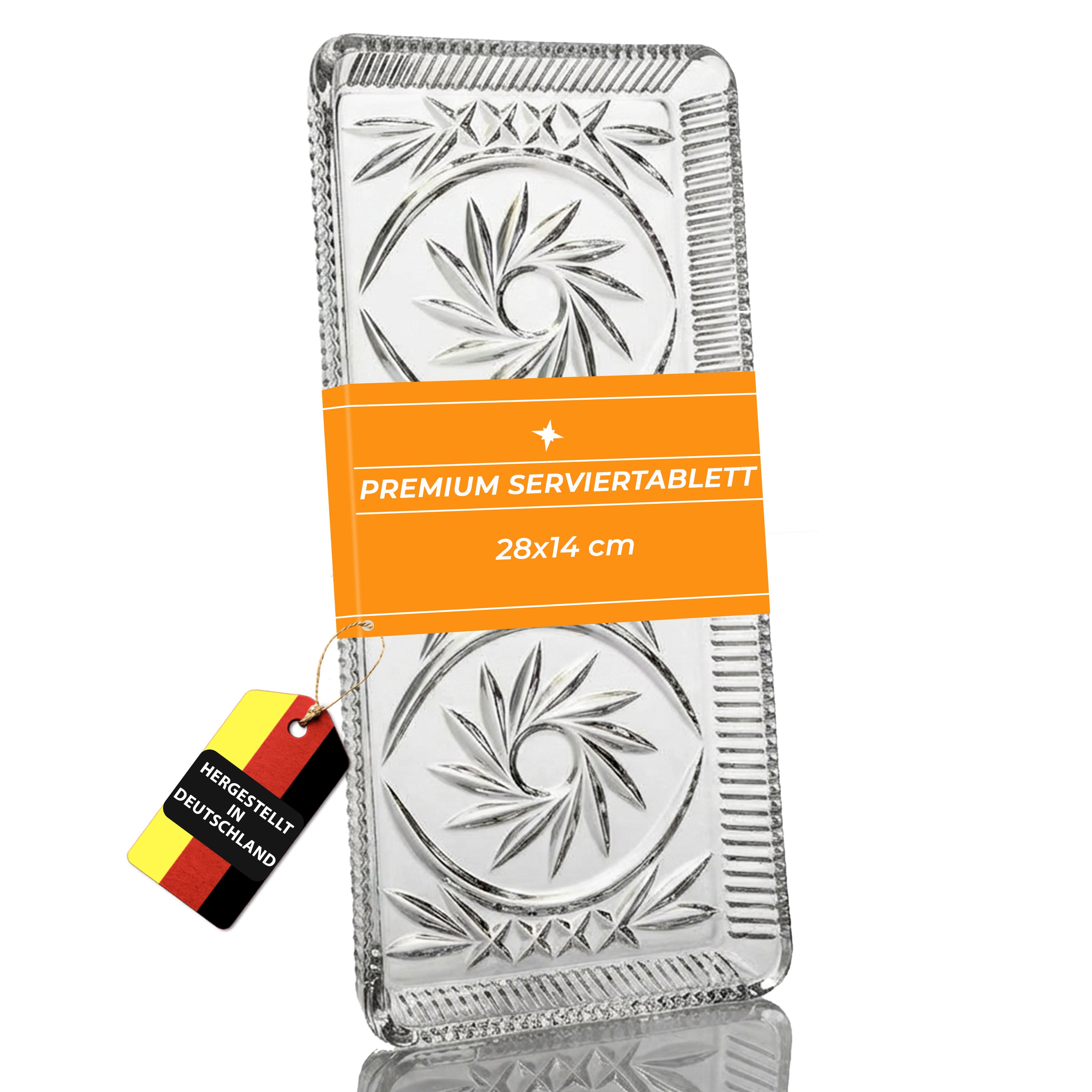 Platte aus Bleikristall 2er Set 28cm