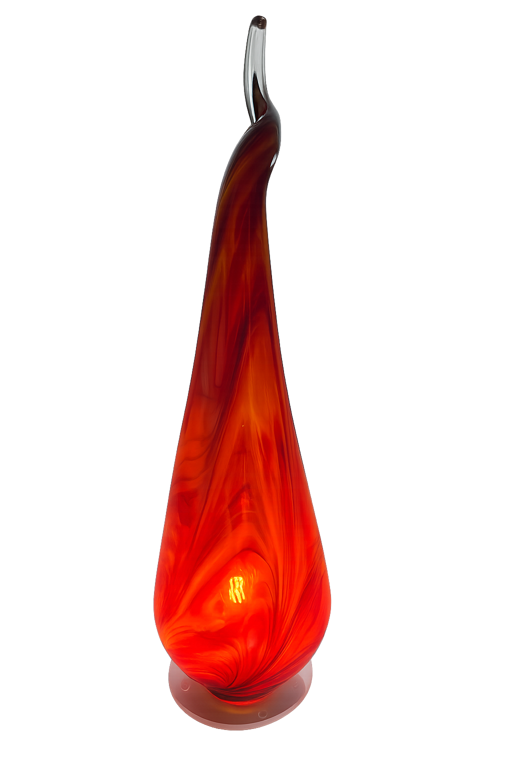 Handgefertigte Tischlampe, Höhe ca. 76 - 80cm