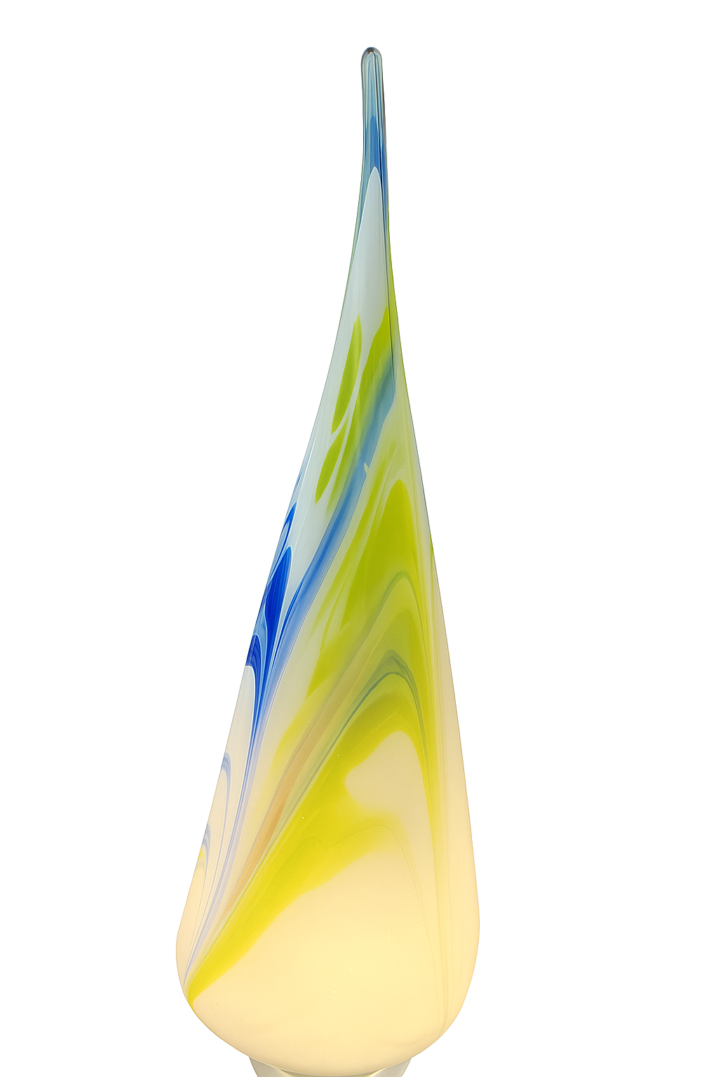 Handgefertigte Tischlampe, Höhe ca. 76 - 80cm