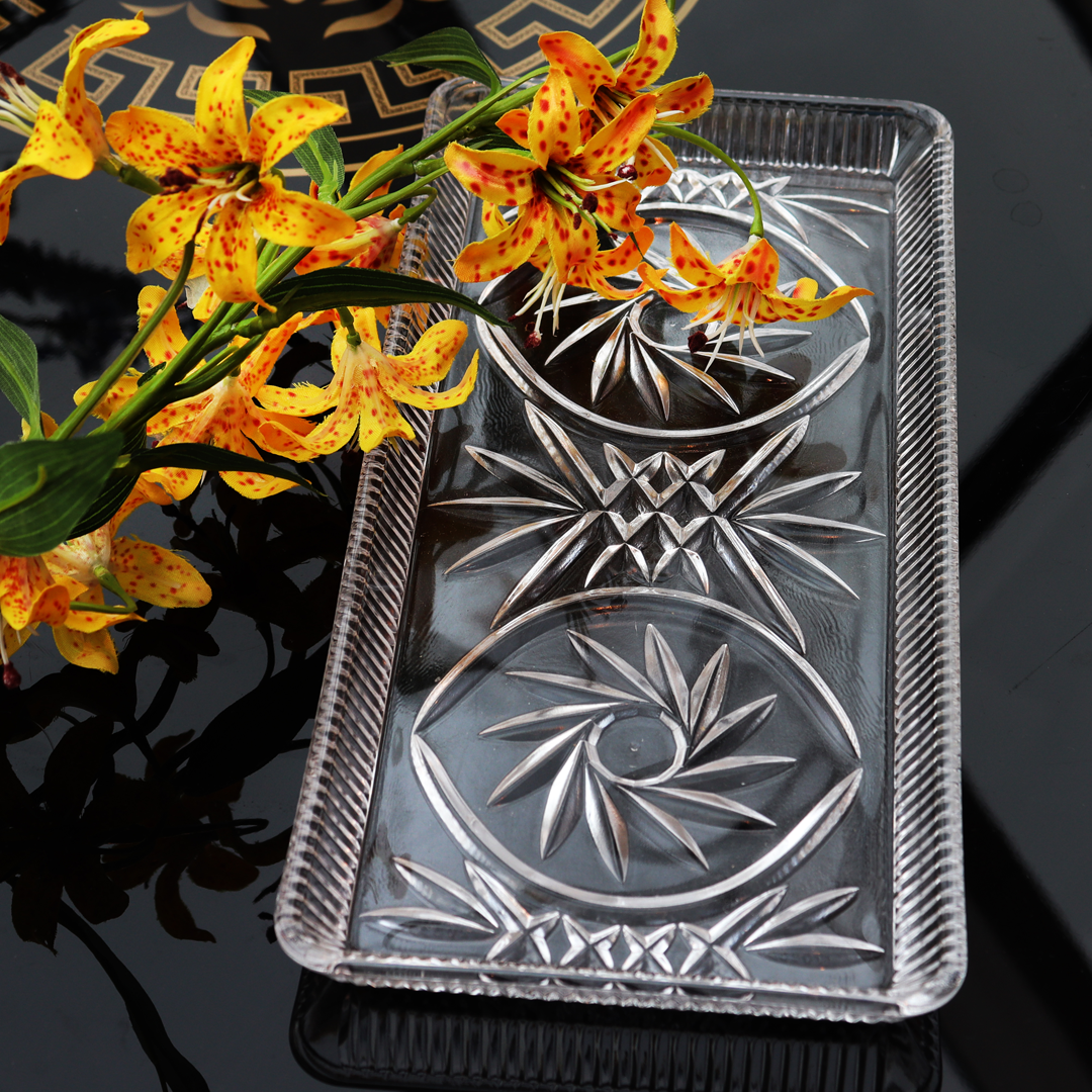 Platte aus Bleikristall 2er Set 28cm