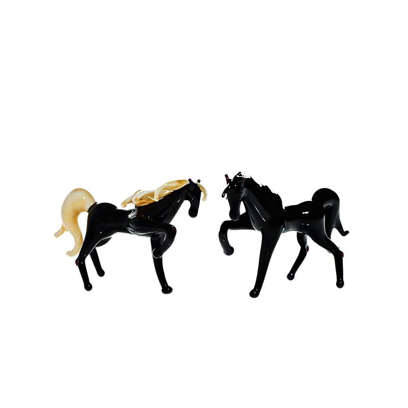 Pferd Mini Plus 4-5cm Glas Tiere Figuren Sammeln Vitrine Miniatur Bauernhof