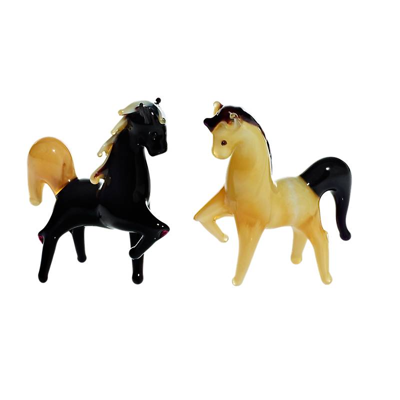 Pony Mini Plus 4-5cm Glas Tiere Figuren Sammeln Vitrine Miniatur Bauernhof
