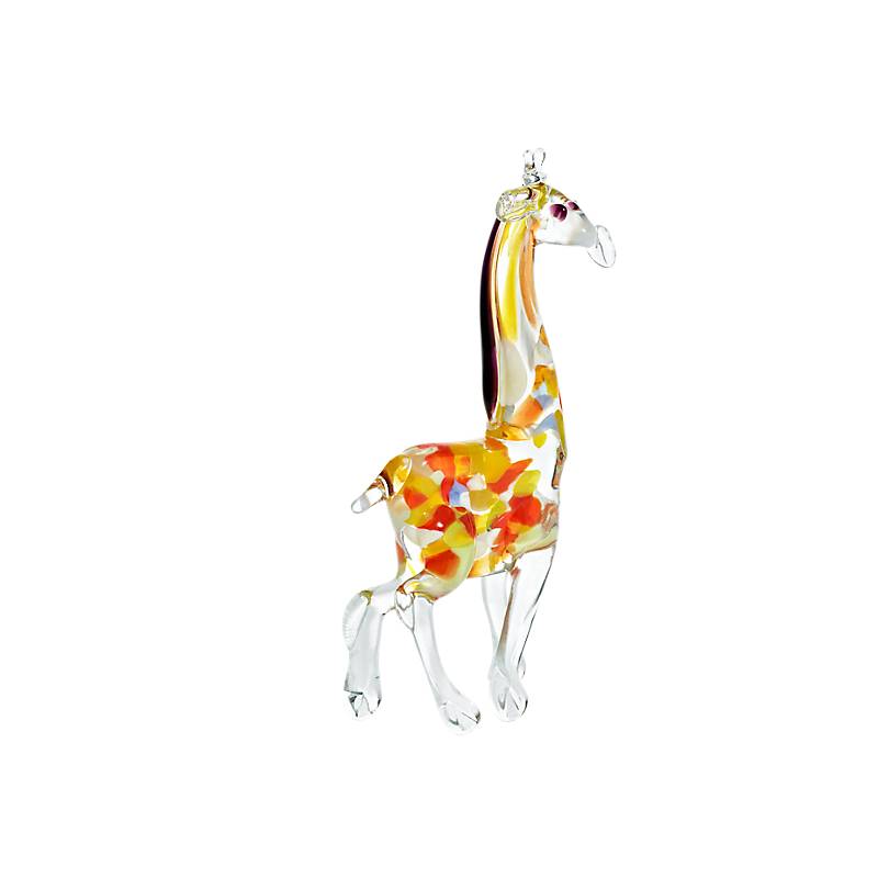 Giraffe Midi 6-8cm Glas Tiere Figuren Sammeln Vitrine Miniatur Zoo