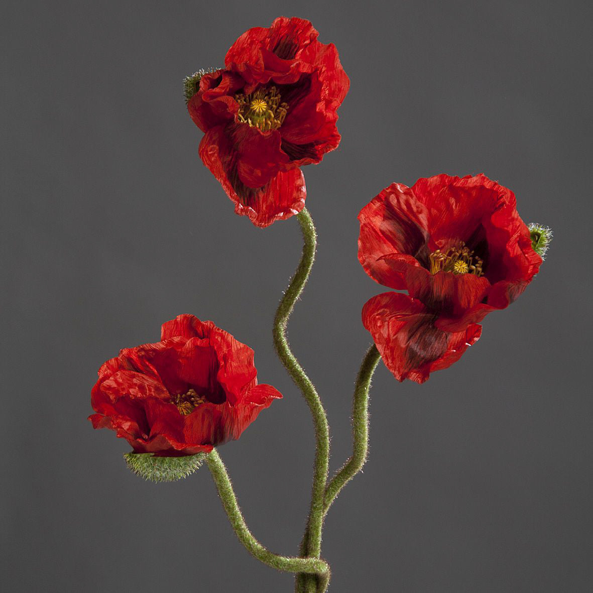 Kunstblume Mohnblume 72 cm red