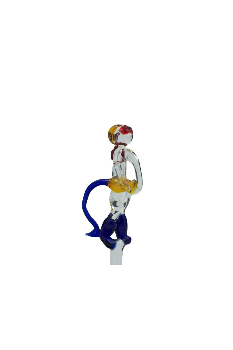 Geschenkflasche Feuerwehrmann Figur Glas Leer 500 ml