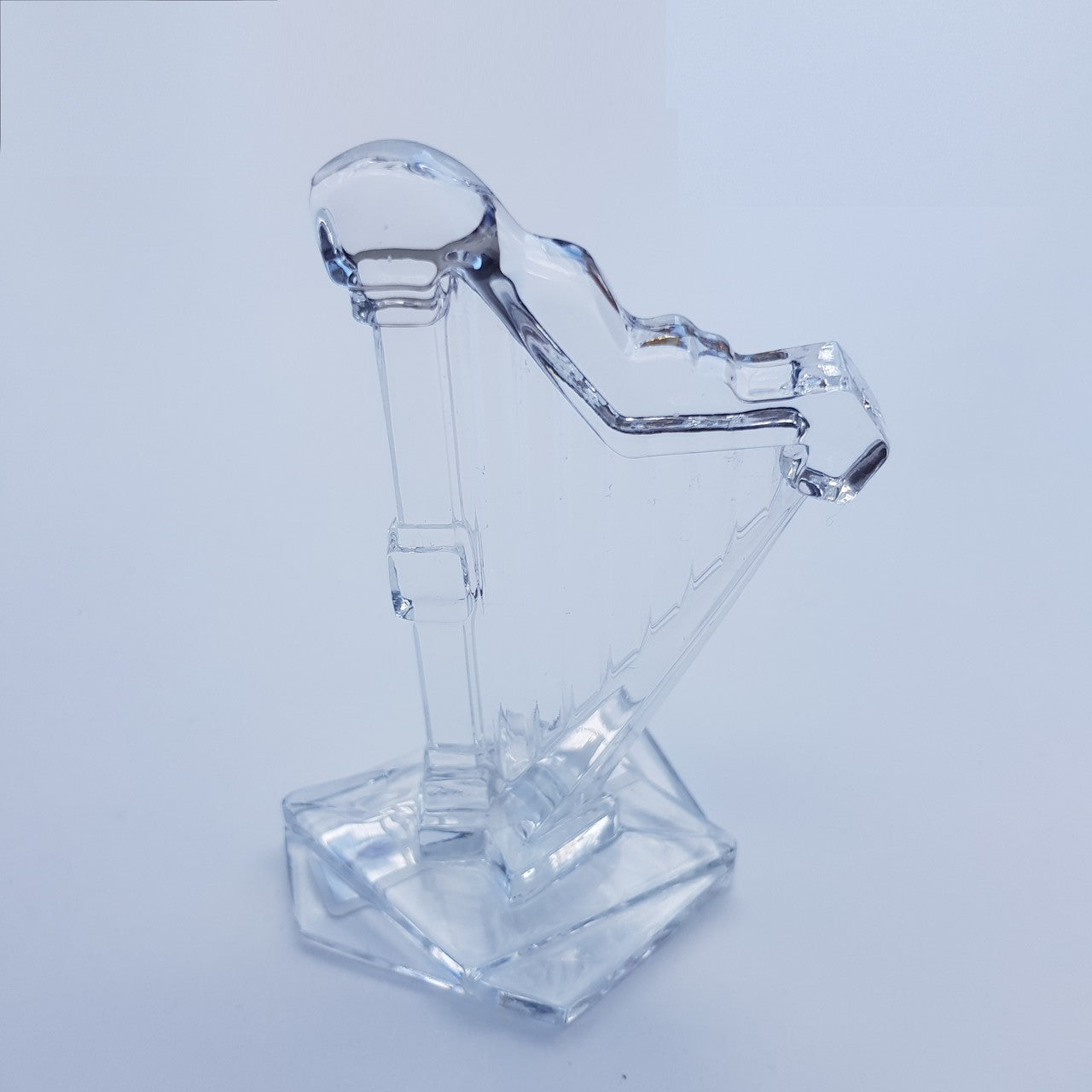 Glasfigur Musikinstrument Kristallglas klar Geschenk Musiker Hobby Sammeln 13cm