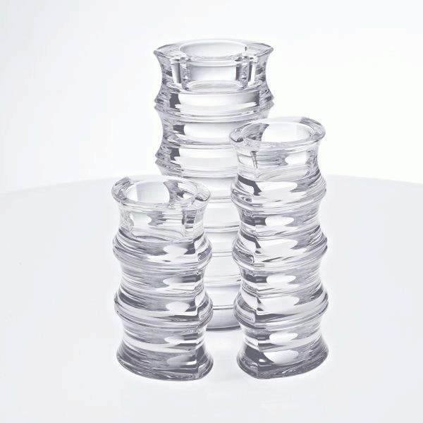 Teelichthalter Antonia transparent Bleikristallglas 14cm