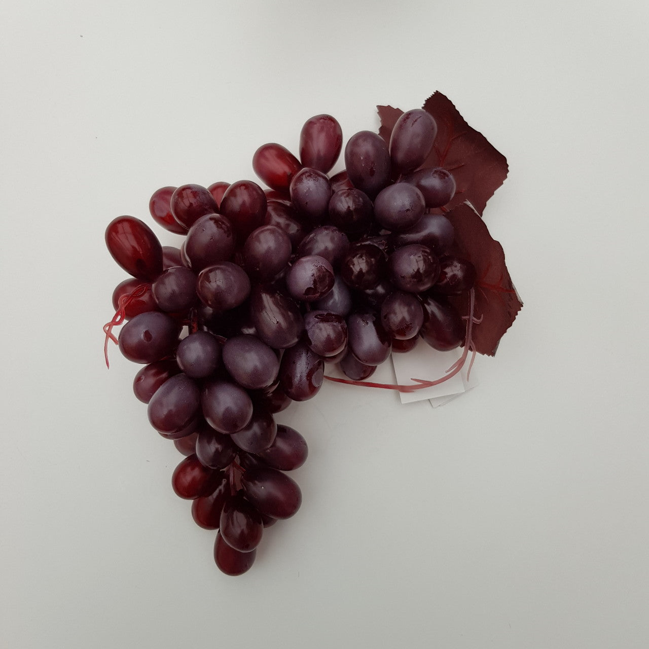 Deko Weintrauben mit Blättern weiß, rot