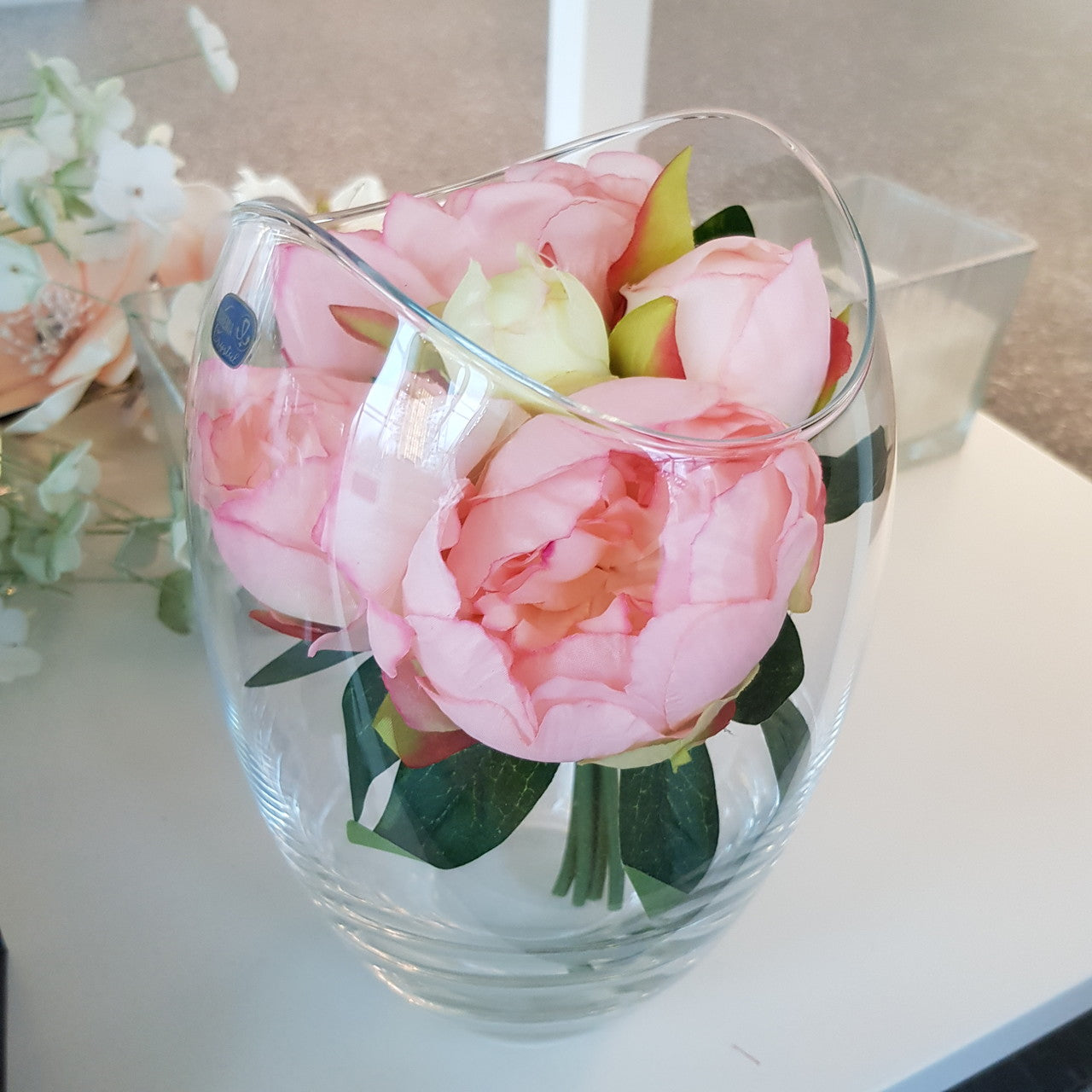 Kunstblume Päonien-Bouquet 20cm