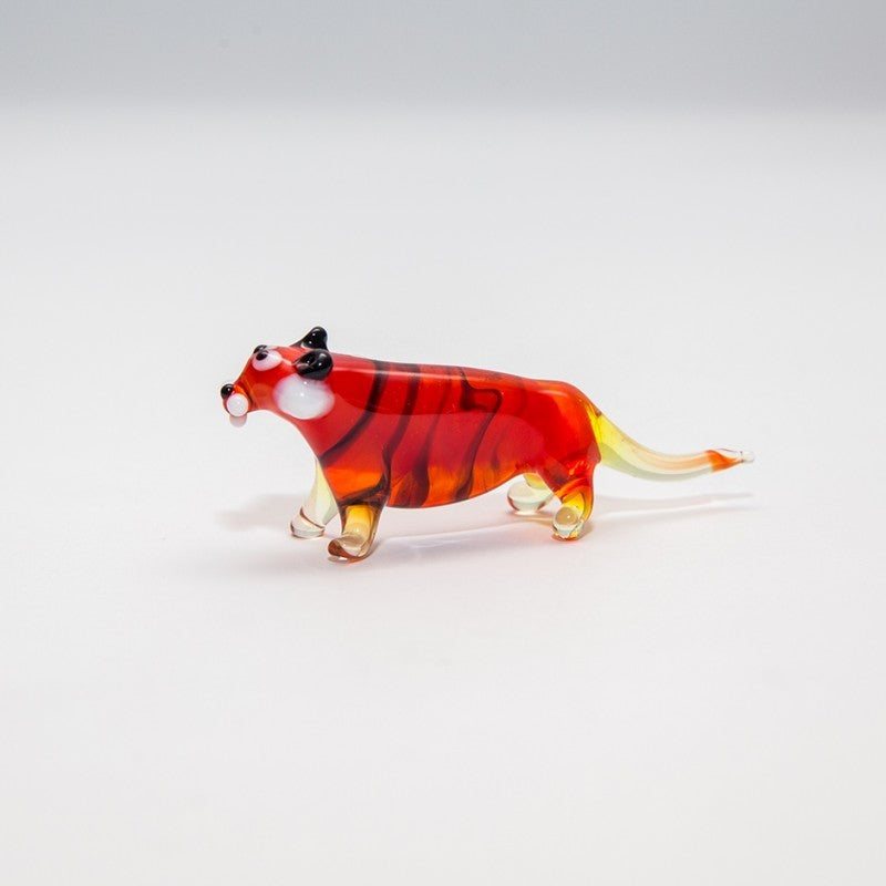 Tiger Mini Plus 4-5cm Glas Tiere Figuren Sammeln Vitrine Miniatur Zoo
