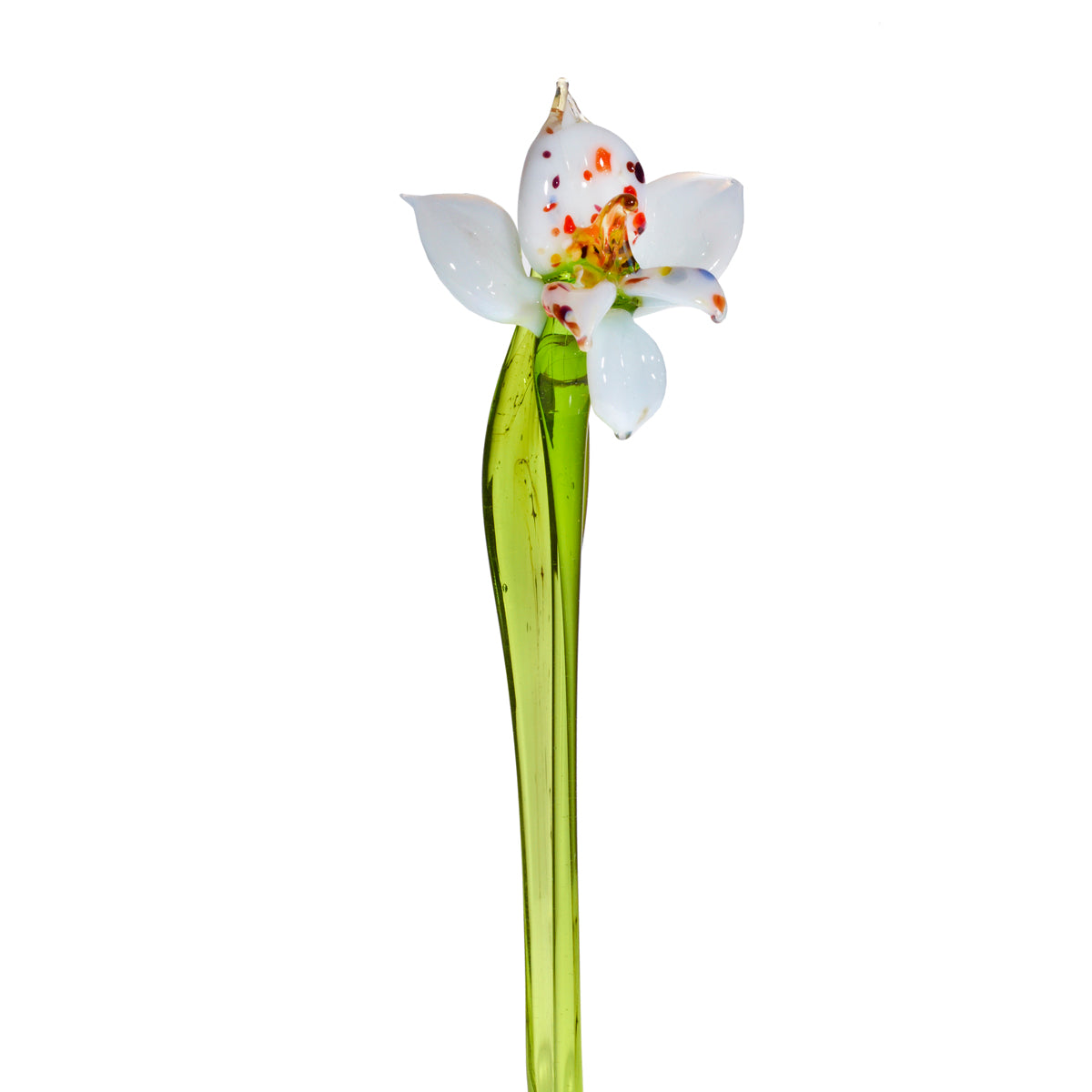 Orchidee Blumen 15-17cm Glas Blüten Figur Kunstblumen Dekoration Geschenk