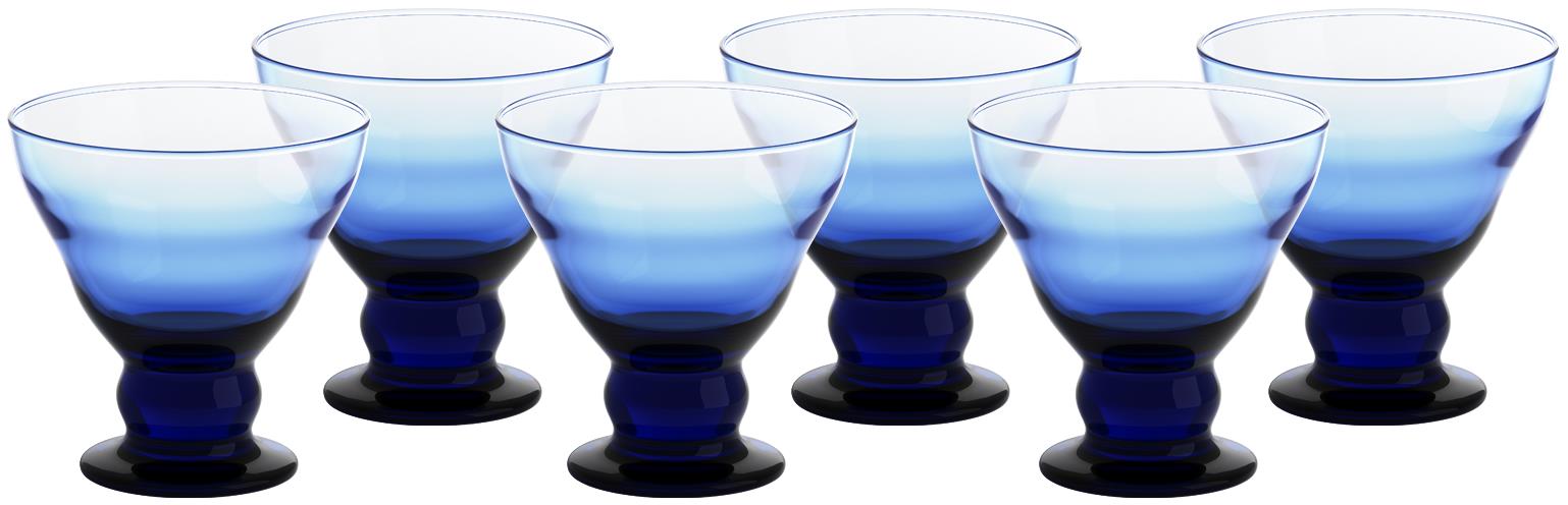 Eiscremeglas Antico 6er-Set Colori Vero 12,5cm blue