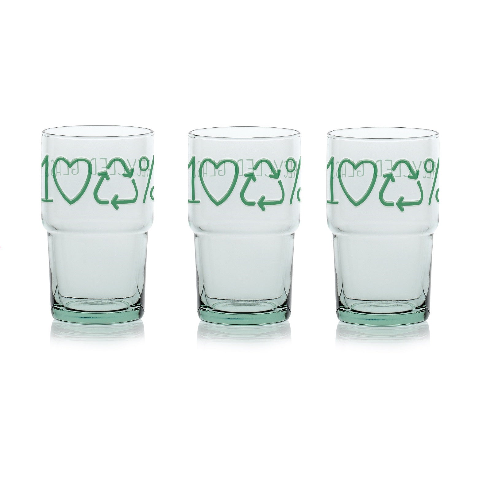 Wasserglas Recycl Longdrinkbecher 440 ml 3er Set