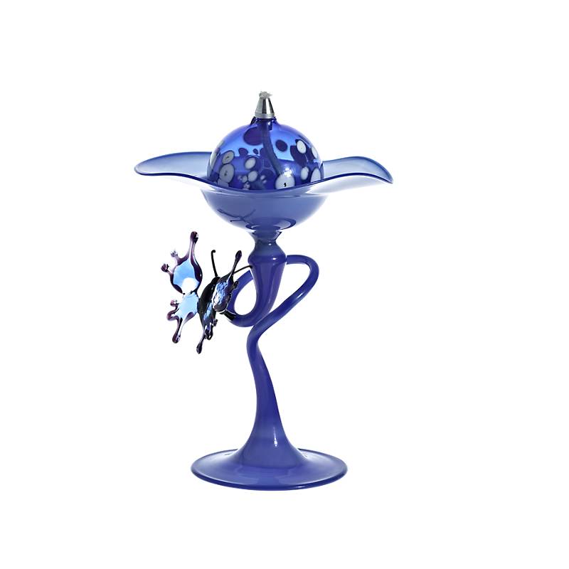 Öllampe mit Glasschmetterling "Bloom" (15cm)