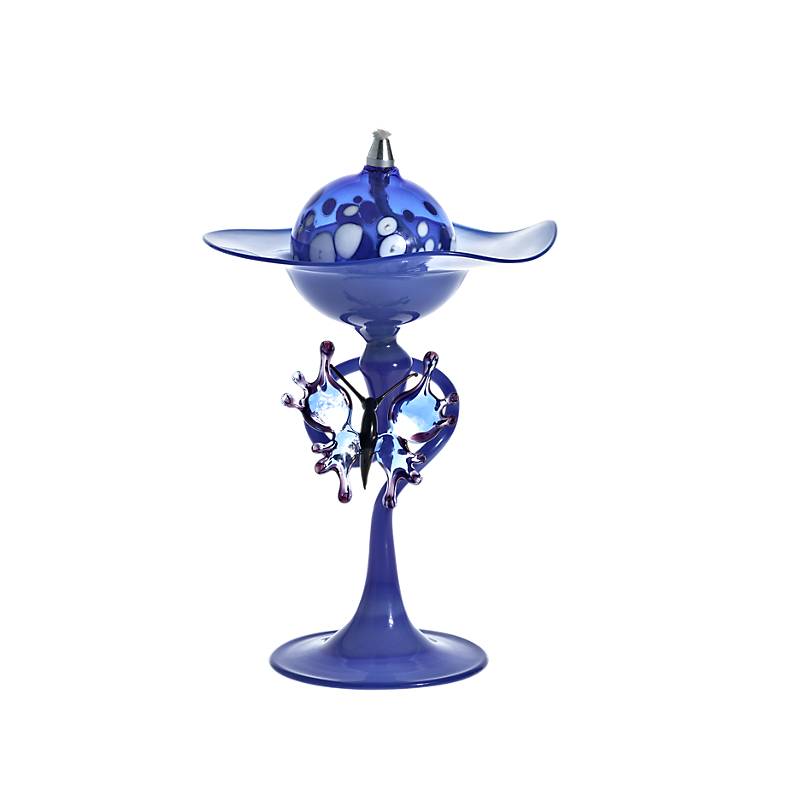 Öllampe mit Glasschmetterling "Bloom" (15cm)