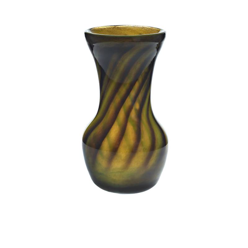 Vase bauchig gestreift "Pavel" (21cm)
