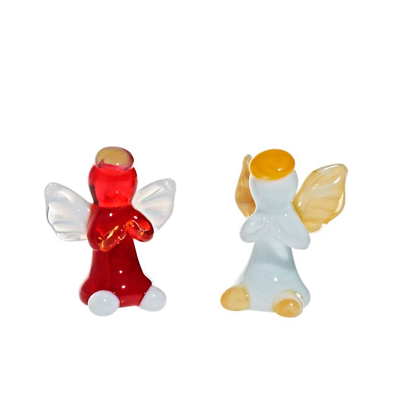 Engel Mini Plus 4-5cm Glas Figuren Sammeln Vitrine Miniatur Glücksbringer