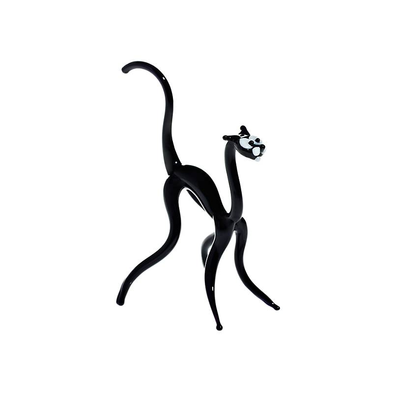 Katze Midi 6-8cm Glas Figuren Sammeln Vitrine Miniatur Haustier