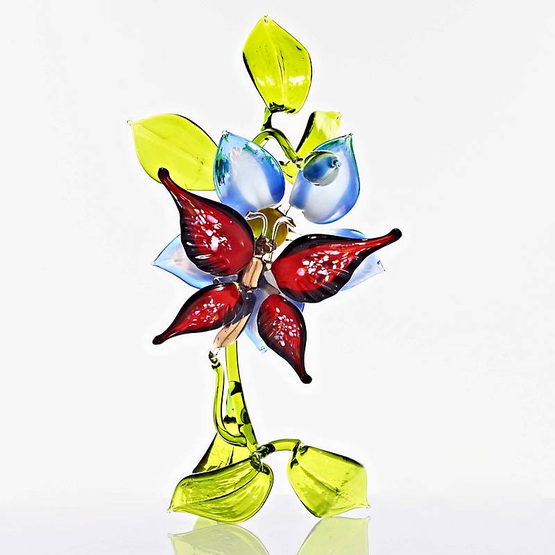 Schmetterling Composition 16-22cm Tier Skulptur Figur Sammeln Vitrine Glaskunst